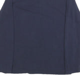 BEN SHERMAN Mens Navy Blue Long Sleeve Plain Polo Shirt S Cotton Blend