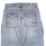 TOM TOMPSON Mens Shorts Blue Cargo M W30 Casual Cotton Pocket Detail