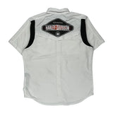 Genuine Motorclothes Harley Davidson Graphic Short Sleeve Shirt - XL Black Cotton