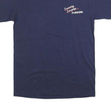 TEEJAYS Mens Navy Blue Safety Graphic T-Shirt M Short Sleeve Crew Neck