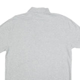 TOMMY HILFIGER Mens Grey Short Sleeve Plain Polo Shirt L Classic Cotton Blend