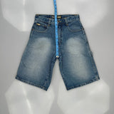 Southpole Cargo Denim Shorts - 26W US 4 Blue Denim