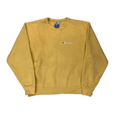 Champion Sweatshirt - XL Yellow Cotton