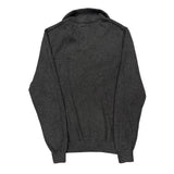 Tommy Hilfiger Striped 1/4 Zip - Small Gray Cotton