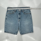 Levis Denim Shorts - 33W 9L Light Wash Cotton