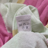 Sniffe Tricot Trend V-neck Jumper - Small Green Viscose Blend