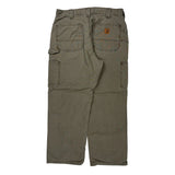 Carhartt Carpenter Trousers - 33W 32L Khaki Cotton