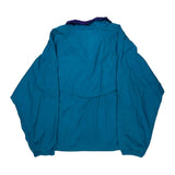 Reebok Windbreaker - Large Blue Nylon