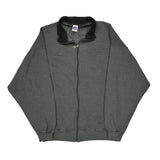 Russell Athletic Track Jacket - 2XL Gray Cotton Blend