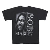 HOT ICE Mens Black Bob Marley Graphic T-Shirt S Short Sleeve Crew Neck Cotton