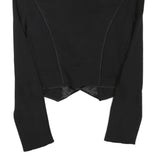 MAX&CO Womens Black Embellished Collar Jacket M Cotton Blend Button Elegant