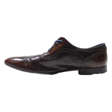 AZARRO Oxford Shoes Black Leather Mens UK 8