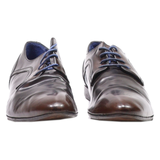 AZARRO Oxford Shoes Black Leather Mens UK 8