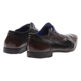 AZARRO Oxford Shoes Black Leather Mens UK 8