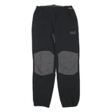 JACK WOLFSKIN Lined Boys Polyester Blend Black & Grey Relaxed Trousers W23 L24