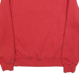 TOMMY HILFIGER Mens Red Crew Neck L Sweatshirt Cotton Blend Pullover Casual