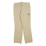 RESET Womens Cotton Blend Beige Regular Cargo Trousers W30 L30 Casual Zip