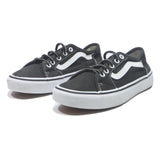 VANS Old Skool Womens Black White Canvas Trainers UK 4.5 Classic Skate Shoes