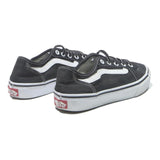 VANS Old Skool Womens Black White Canvas Trainers UK 4.5 Classic Skate Shoes