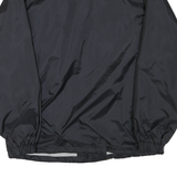 FRANKLIN Mens Black Coach Jacket S Polyester Plain Button Closure