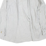 ZARA Womens White Shirt Long Sleeve Collared Plain M Cotton Blend Casual