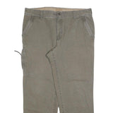 DICKIES Mens Cotton Blend Beige Regular Straight Trousers W38 L30 Workwear Zip