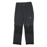 DICKIES Mens Cotton Canvas Black Workwear Regular Straight Trousers W32 L30