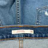 Levis Skinny Jeans - 30W UK 10 Blue Cotton