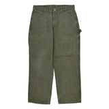 Carhartt Carpenter Trousers - 32W 30L Green Cotton