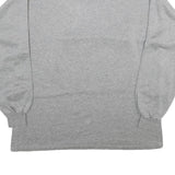 SKIPPER Mens Grey & Black Young Generation Half Zip Sweatshirt XL Cotton Blend