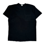 Blank Fruit Of The Loom Single Stitch T-Shirt - 2XL Black Cotton