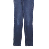 CALVIN KLEIN JEANS Womens Slim Blue Denim Stone Wash W26 L32 Stretch Zip