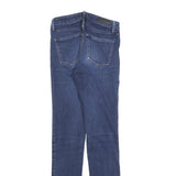 CALVIN KLEIN JEANS Womens Slim Blue Denim Stone Wash W26 L32 Stretch Zip