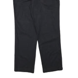 TOMMY HILFIGER Mens Cotton Blend Black Regular Fit Straight Leg Trousers W36 L32
