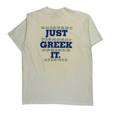 University Sponsored Bradley University Peoria, Il Fruit Of The Loom Single Stitch T-Shirt - XL Cream Cotton Blend