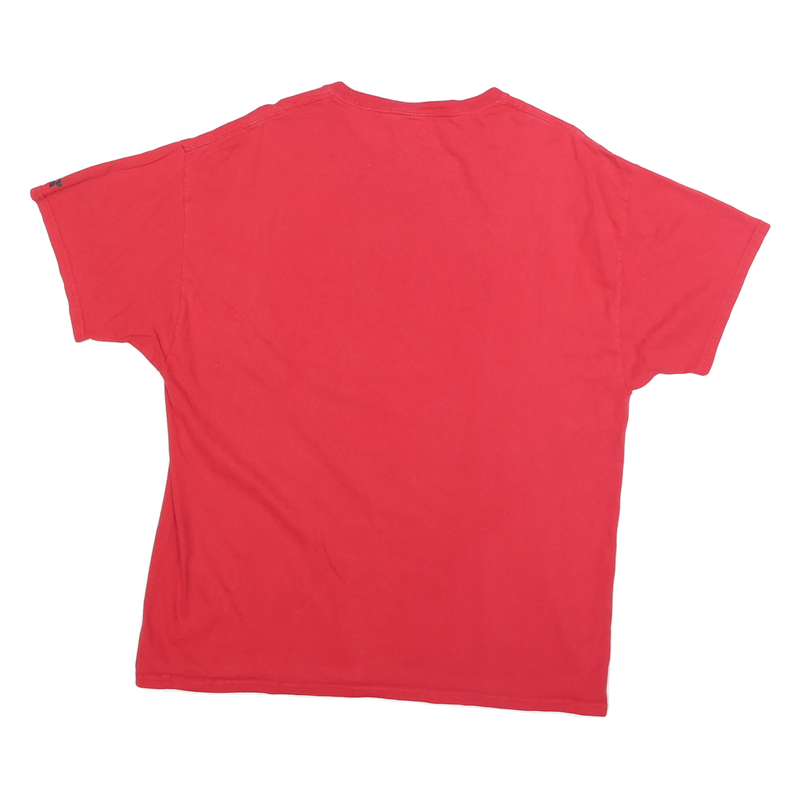 RUSSELL ATHLETIC Mens Red Texas Tech Football T-Shirt XL Short Sleeve Crew Neck