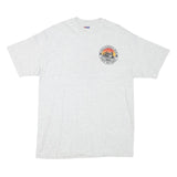 HANES Mens White Yolo County Fair 1994 Graphic T-Shirt L Short Sleeve Crew Neck