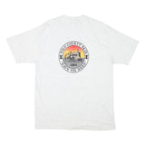 HANES Mens White Yolo County Fair 1994 Graphic T-Shirt L Short Sleeve Crew Neck
