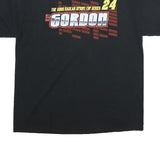 WINNER'S CIRCLE Mens Black Jeff Gordon Graphic T-Shirt XL Short Sleeve Crew Neck