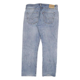 LEVI'S 501 Mens Jeans Blue Regular Straight Denim Light W36 L29 Button Closure