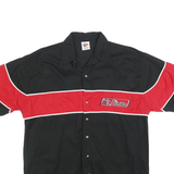 WINNER'S CIRCLE Mens Black & Red Earnhardt Racing Style Shirt XL Cotton Button