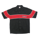 WINNER'S CIRCLE Mens Black & Red Earnhardt Racing Style Shirt XL Cotton Button