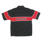 WINNER'S CIRCLE Mens Black & Red Earnhardt Racing Style Shirt XL Cotton Button