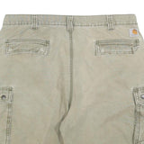 CARHARTT Mens Shorts Beige Casual Cargo Relaxed Fit 2XL W40 Cotton Blend