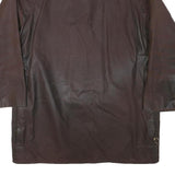 BARBOUR Mens Brown Classic Outdoor Jacket M Cotton Blend Plain Zip Pockets