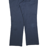 DICKIES Mens Cotton Blend Navy Regular Straight Trousers W34 L30 Workwear