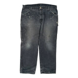 Dickies Carpenter Trousers - 38W 29L Black Cotton