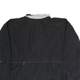 STARTER Womens Black & White Zip Jacket XL Polyester Plain Lightweight Casual