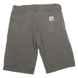 CARHARTT Mens Shorts Grey Casual XL W32 Cotton Blend Durable Workwear