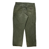 Dickies Carpenter Pants - 36W 31L Green Cotton